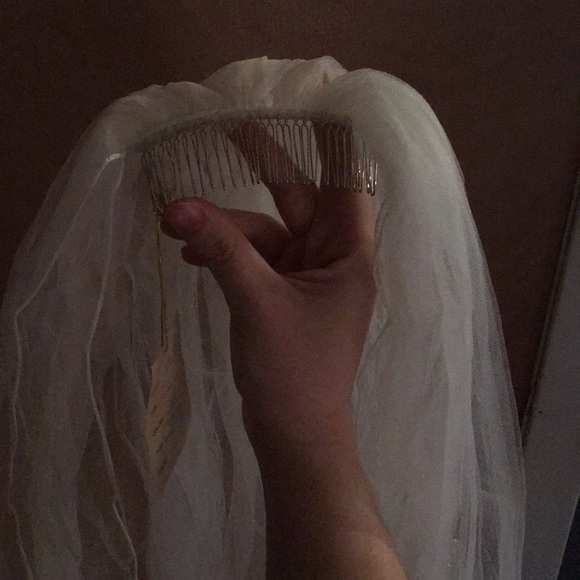 Wedding dress with matching veil